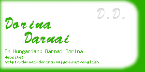 dorina darnai business card